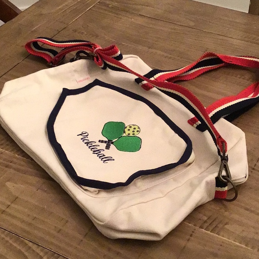Pickleball CB Station canvas tote - Picture 3 of 14